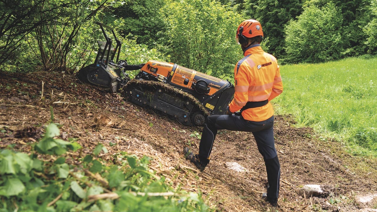 RoboMIDI di Energreen al lavoro in ambiente forestale